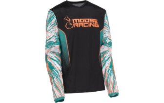 Camiseta MX Moose Racing Infantil Agroid Turqueza/Naranja/Negro 