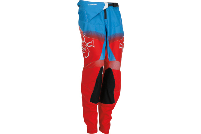 Pantaloni cross Moose Racing Kids Agroid rosso/bianco/blu