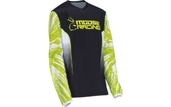 Camiseta MX Moose Racing Infantil Agroid HI-VIZ/Negro 