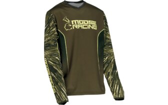 Camiseta MX Moose Racing Infantil Agroid Oliva/Beige 