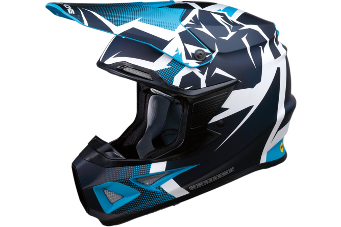 Casco Motocross Moose Racing MIPS FI Agroid Azul