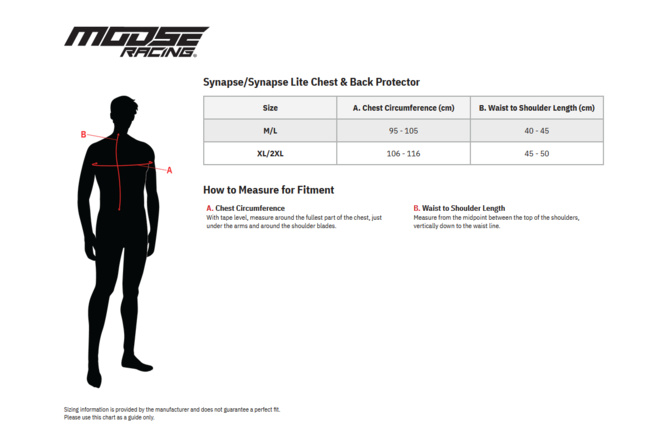 Brustpanzer Moose Racing Synapse Lite weiss/schwarz