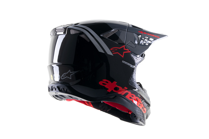 MX Helm Alpinestars SM8 Radium 2 schwarz/rot