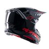 MX Helmet Alpinestars SM8 Radium 2 black/red