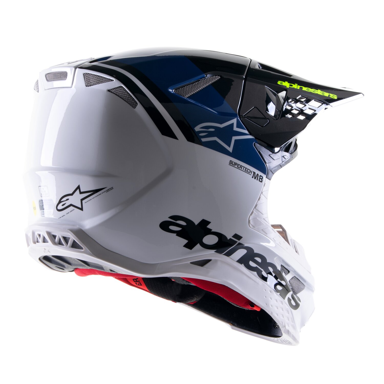 MX Helmet Alpinestars SM8 Radium blue/white MAXISCOOT
