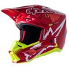 MX Helm Alpinestars SM5 Action rot/weiß/neon gelb