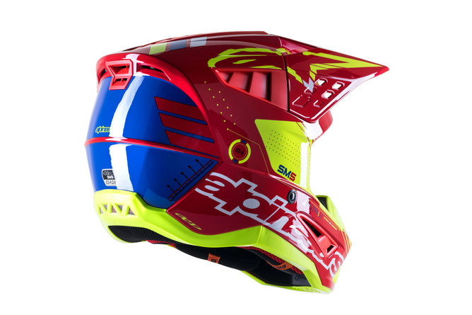 MX Helmet Alpinestars SM5 Action red/white/neon yellow