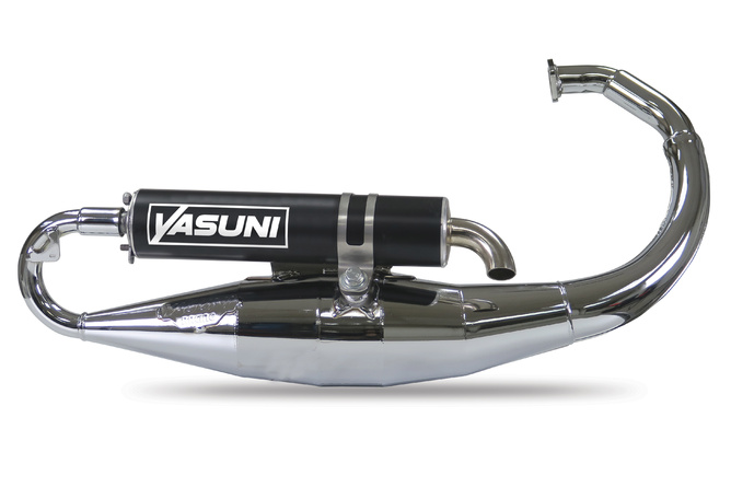 Yasuni Exhaust R Black & Chrome Minarelli vertical (Yamaha BW's / Slider)