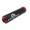 Silenciador KRM Pro Ride 50 - 70cc Aluminio Negro - Rojo