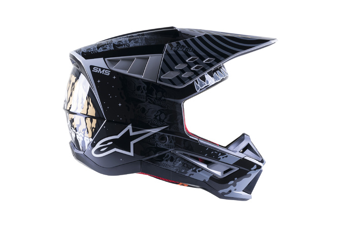 MX Helmet Alpinestars SM5 Solar Flare black/grey/gold
