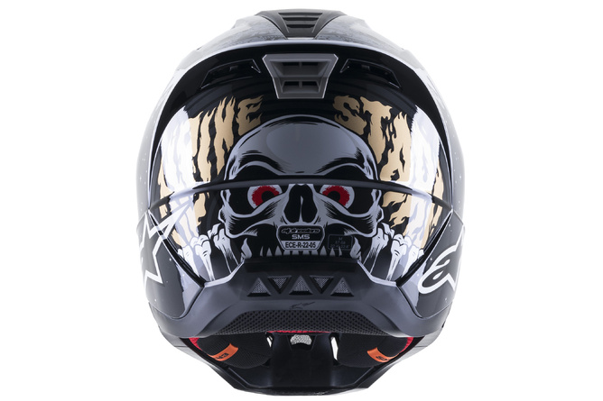 MX Helmet Alpinestars SM5 Solar Flare black/grey/gold