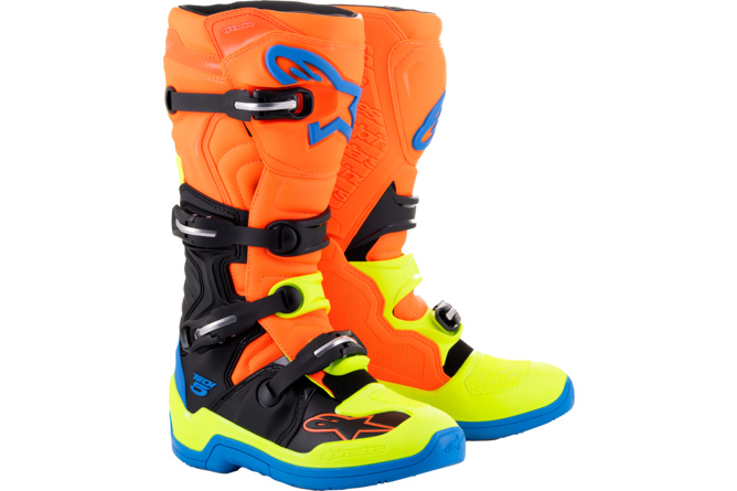 Alpinestars Boots Tech 5 neon orange / blue / neon yellow