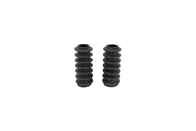 Soffietto forcella ciclomotore nero tipo MBK d.17 - 25mm L.75mm (x2)