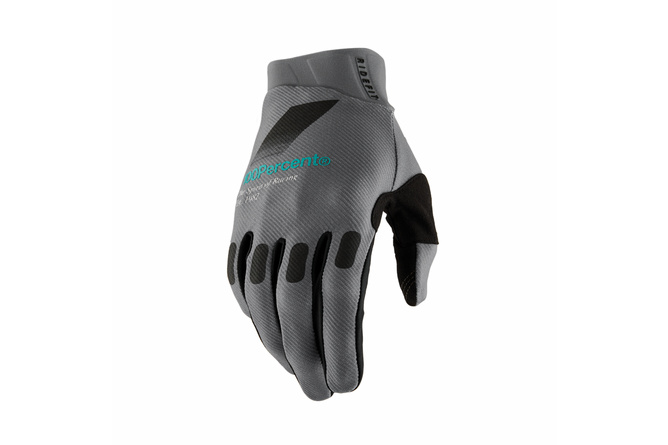 100% Ridefit Petrol cross-country gloves