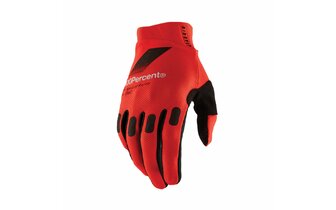 MX Gloves 100% Ridefit red 