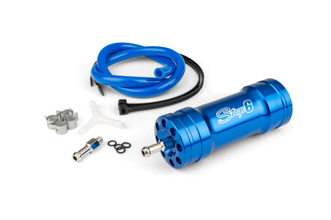 Pulmón Stage6 Boost Bottle Azul Anodizado + Kit Montaje