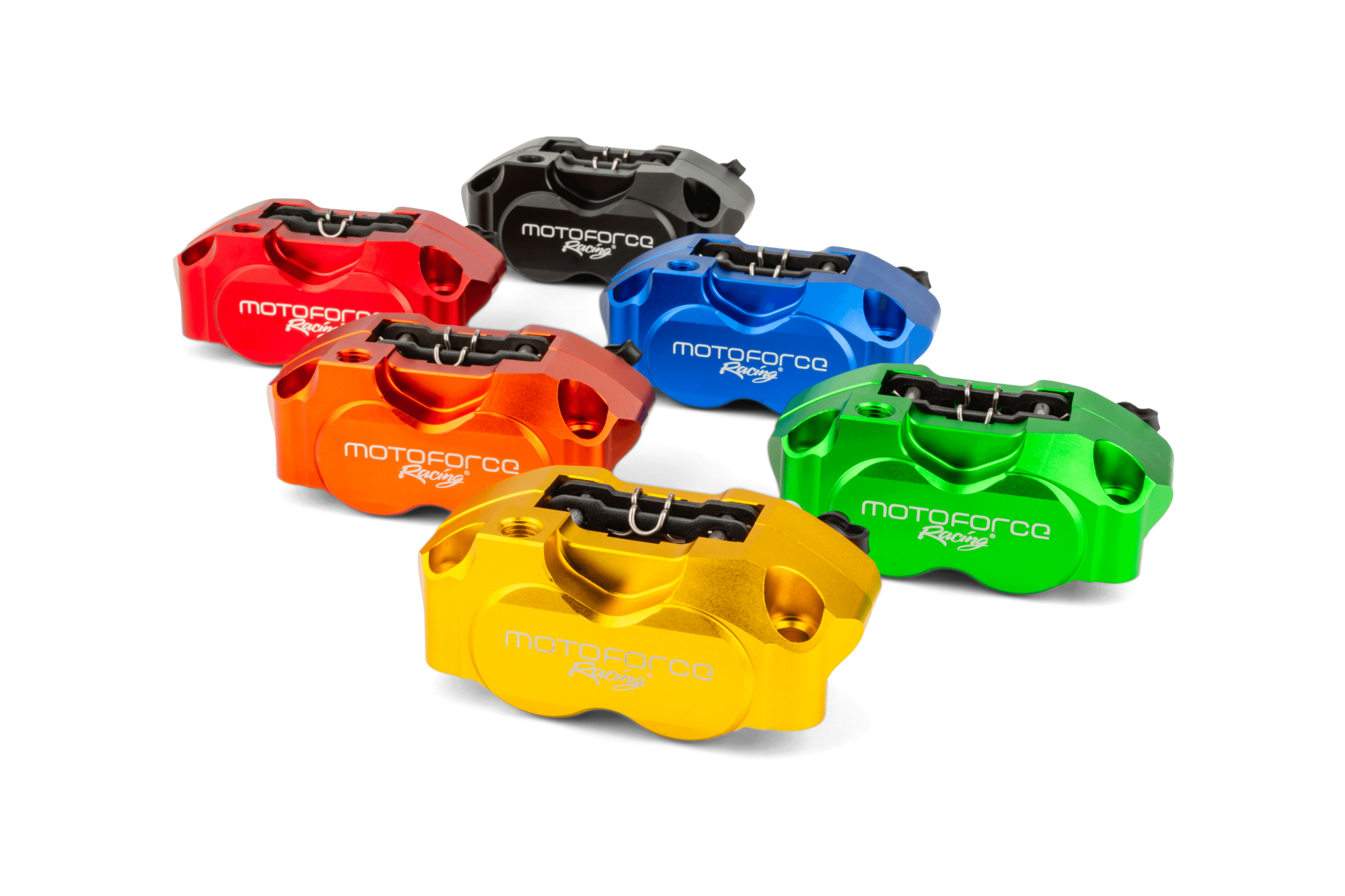 Bremssattel 4-Kolben MotoForce Racing gold