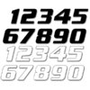 Adesivi numero gara x3 Blackbird #3 20X25cm bianco