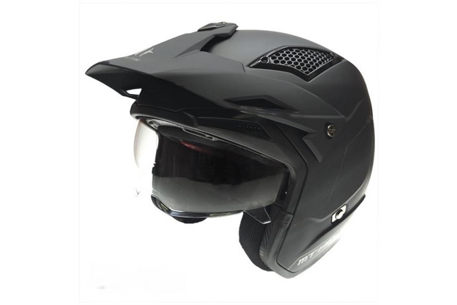 Trials Helmet MT Helmets District SV black matte