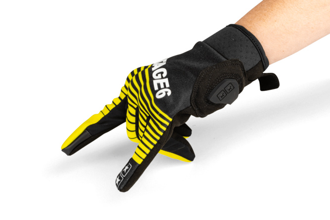 Motorcycle Gloves Stage6 Street Pure Yellow / Black