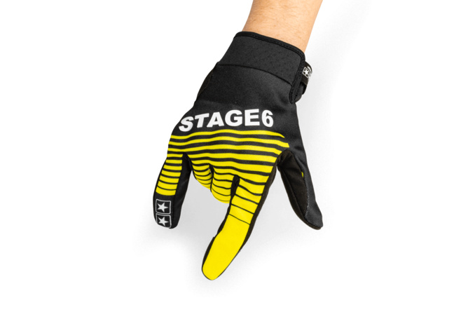 Motorcycle Gloves Stage6 Street Pure Yellow / Black