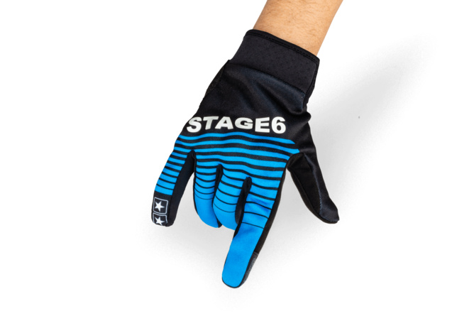 Motorcycle Gloves Stage6 Street Pure Blue / Black