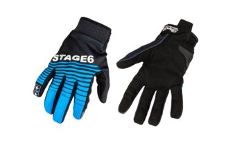Motorrad Handschuhe Stage6 Street Pure Blau / Schwarz