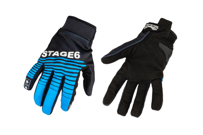 Motorcycle Gloves Stage6 Street Pure Blue / Black