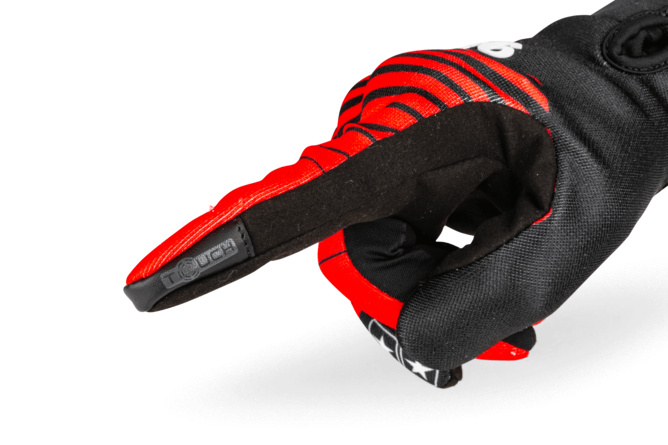 Motorcycle Gloves Stage6 Street Pure Red / Black