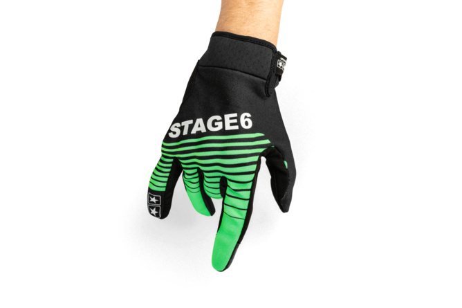 Guanti moto Stage6 Street Pure Verde / Nero