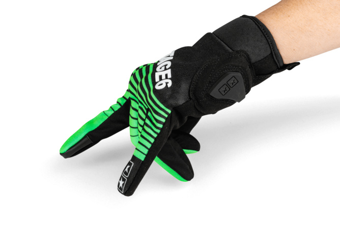 Motorcycle Gloves Stage6 Street Pure Green / Black