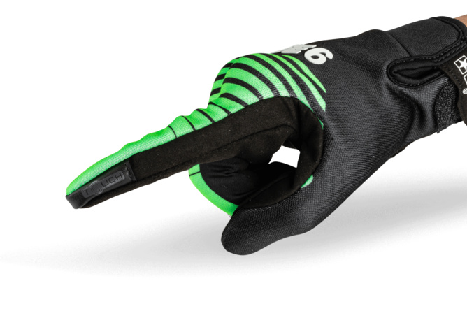 Motorcycle Gloves Stage6 Street Pure Green Black MAXISCOOT