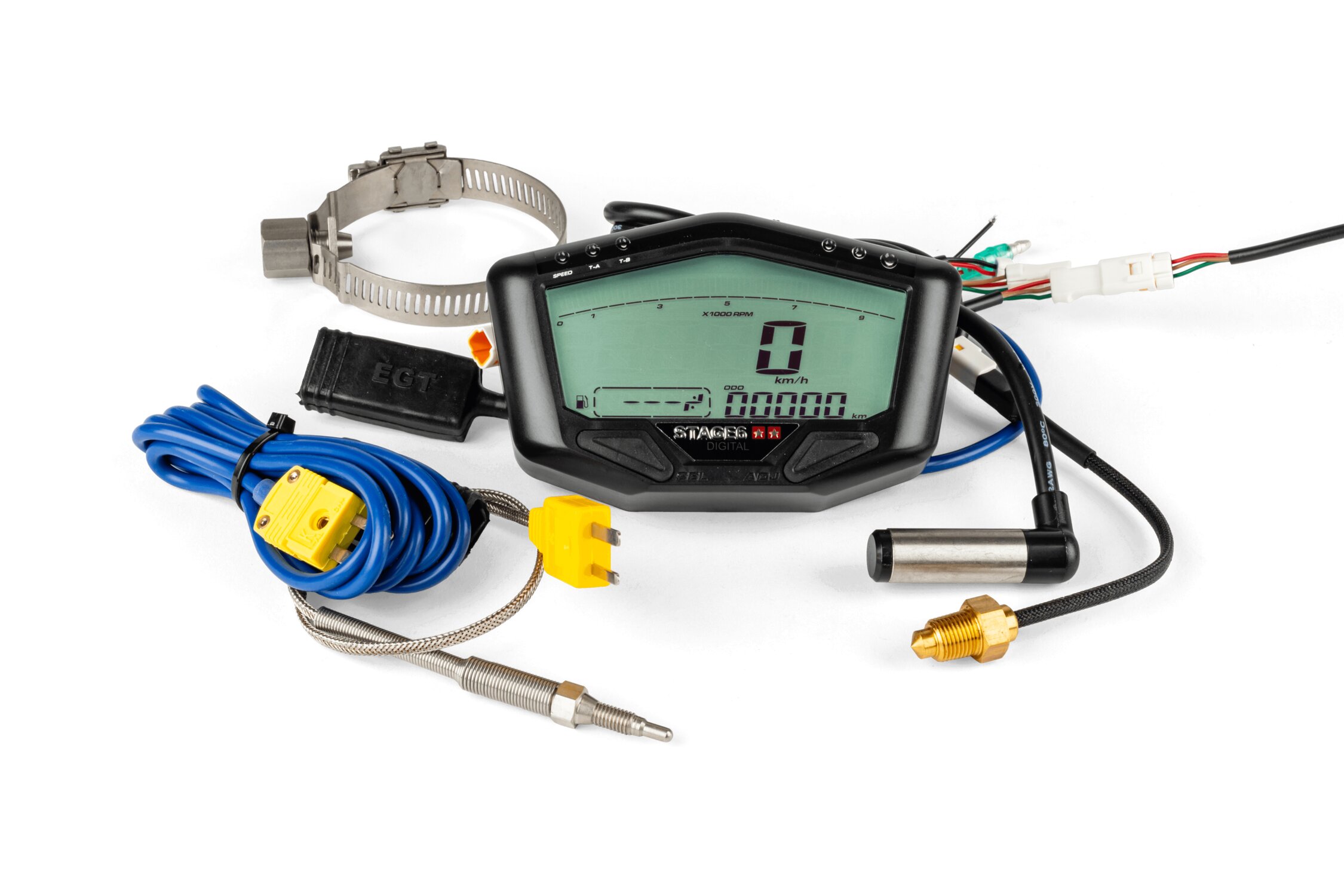 Contachilometri Digitale Per Moto ELING - 15000 RPM, 199 Km/h, 6 Marce, Per 1/2/4 Cilindri