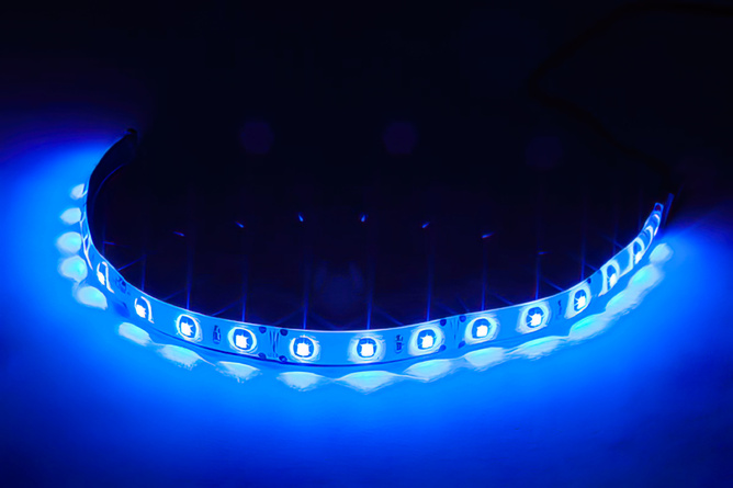 Ruban led bleu 60 cm