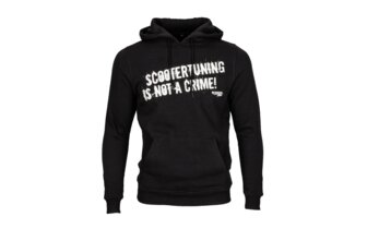Sweatshirt à capuche ScooterTuning is Not a Crime Noir