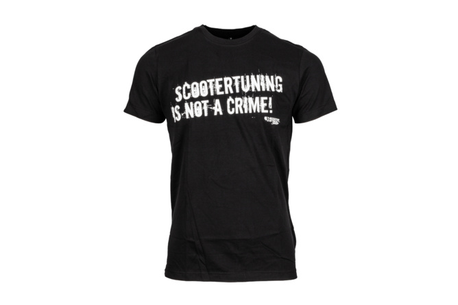 Camiseta Scootertuning Is Not a Crime Negro