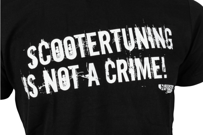 Camiseta Scootertuning Is Not a Crime Negro