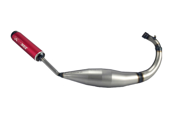 Pot D'échappement Tecnigas Q-TRE Pour Scooter 50cc-70cc - Performance, Son Sportif, Finition Chromée