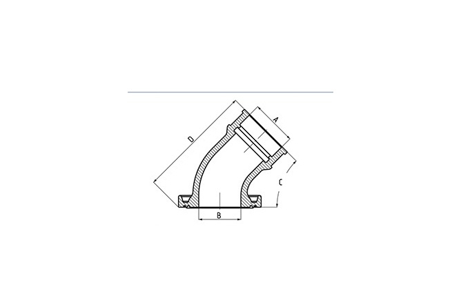 Ansaugstutzen Polini 360° modular 33mm / 58° Minarelli liegend