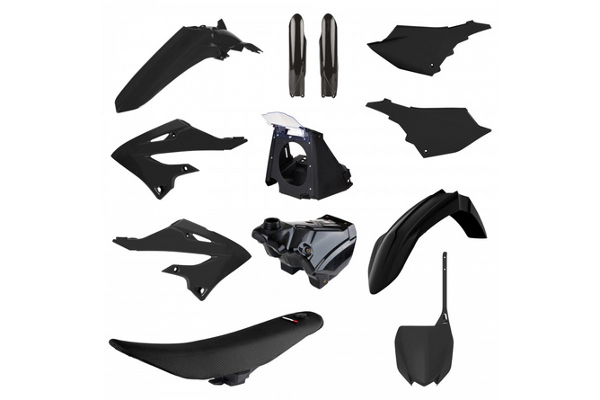 Restyling Kit YZ 2022 Polisport Yamaha YZ 125 / 250cc 2002 - 2021 Schwarz