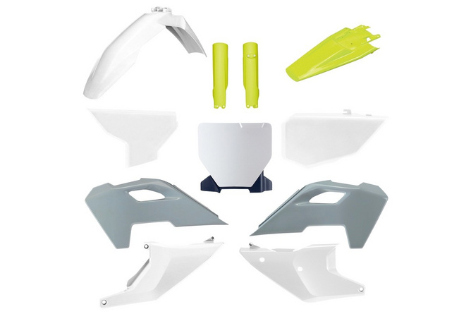 Plastik Kit Polisport Husqvarna TC und FC 2023 - 2024 Originalfarbe