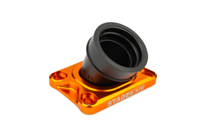 Collettore aspirazione Stage6 360° AM6 / Derbi arancione per CP Evolution