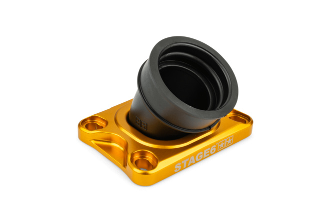 Collettore aspirazione Stage6 360° AM6 / Derbi dorato per CP Evolution
