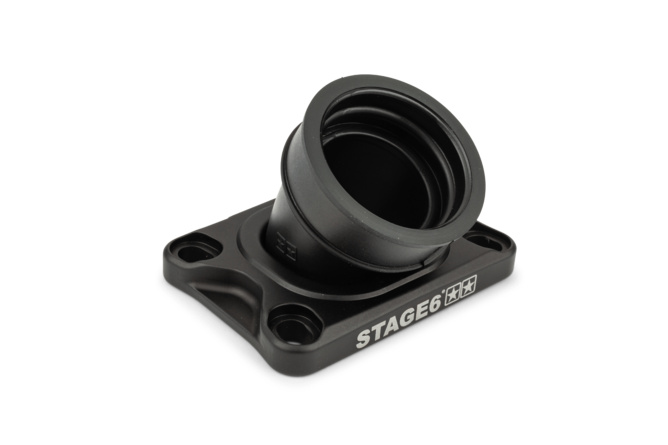 Collettore aspirazione Stage6 360° AM6 / Derbi nero per Dellorto / CP