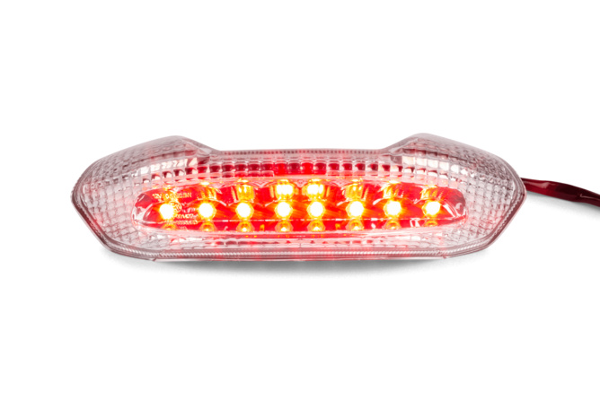 Rücklicht LED ohne Blinker Piaggio NRG Power weiss
