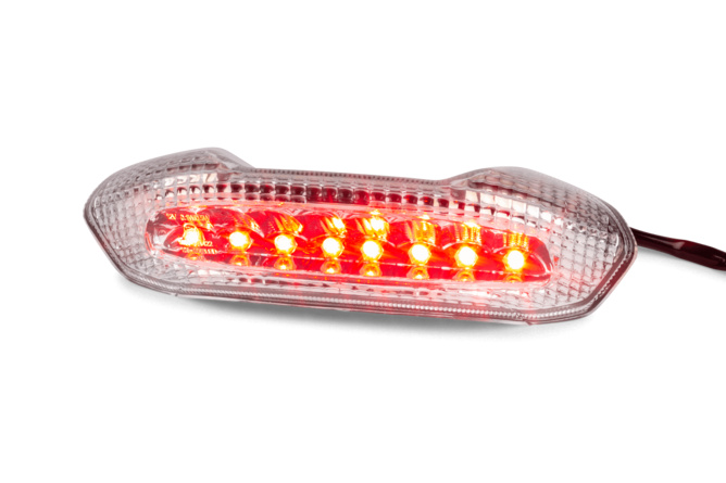 Rücklicht LED ohne Blinker Piaggio NRG Power weiss