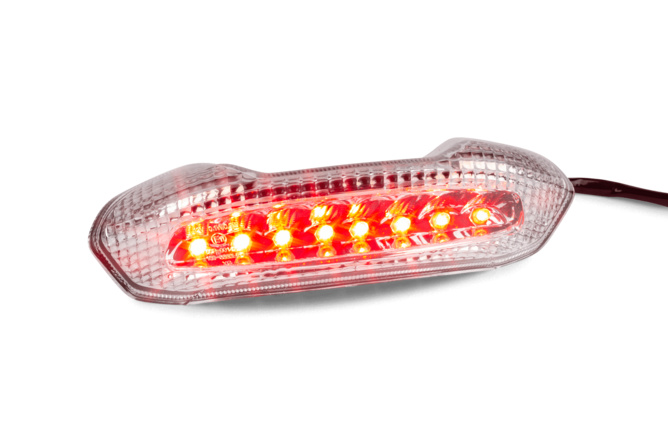 Rücklicht LED ohne Blinker Piaggio NRG Power weiss