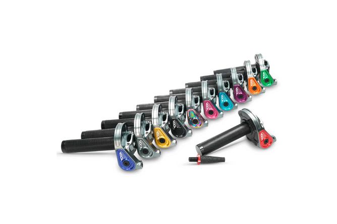 Kurzhub-Gasgriff Voca Bestia CNC 90º Rot