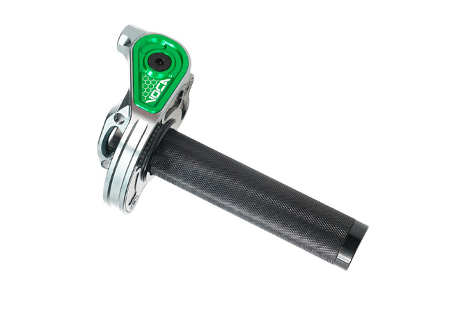 Kurzhub-Gasgriff Voca Bestia CNC 90º Grün