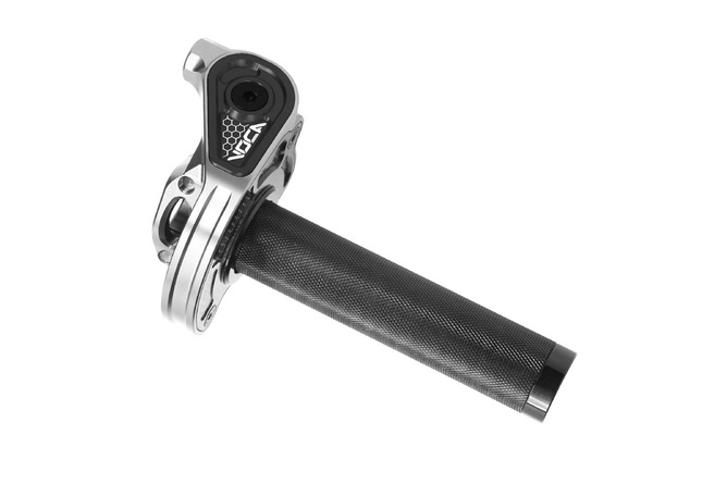 Kurzhub-Gasgriff Voca Bestia CNC 90º Schwarz